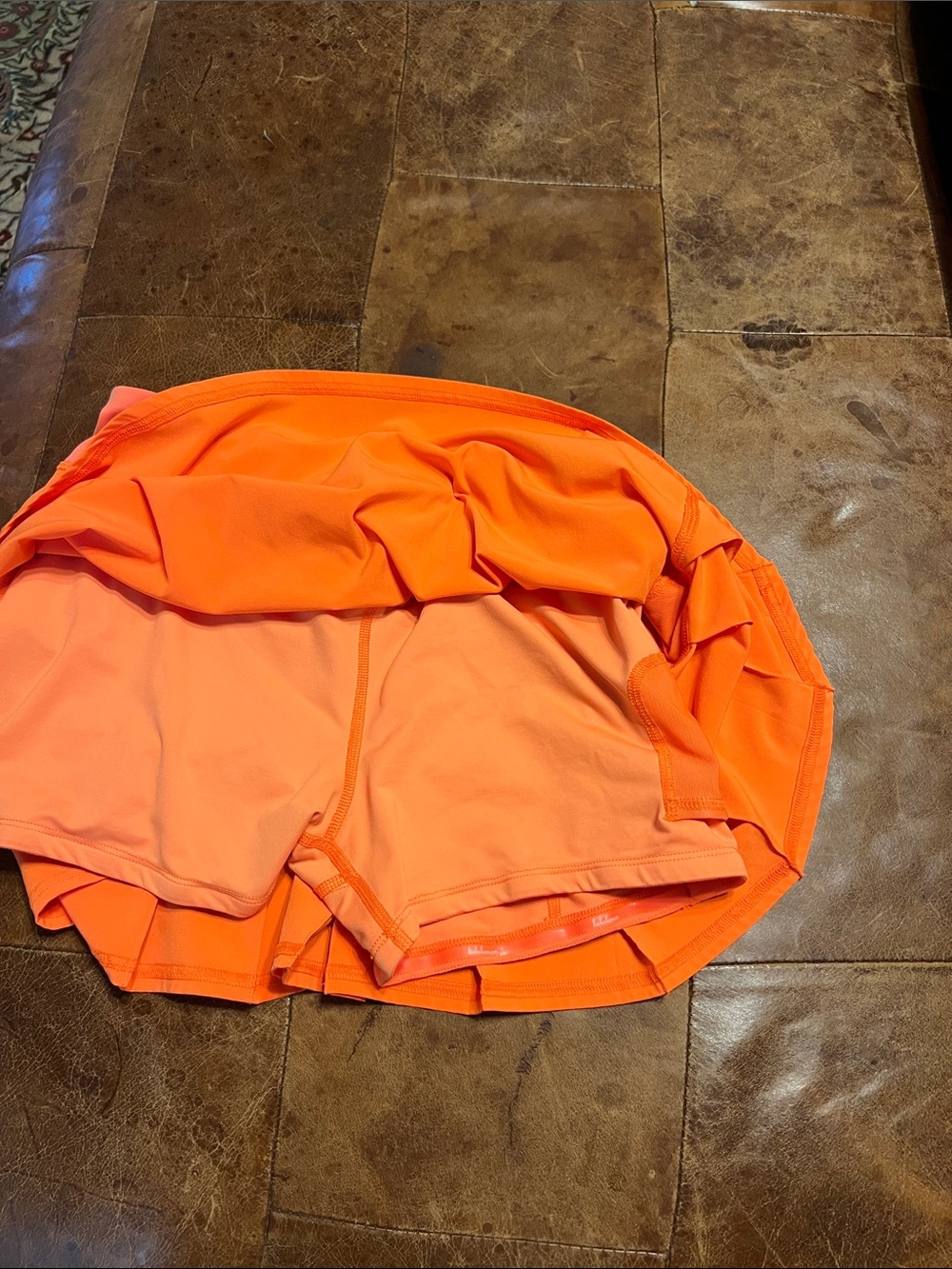 Lululemon neon orange skirt - Picture 5 of 5